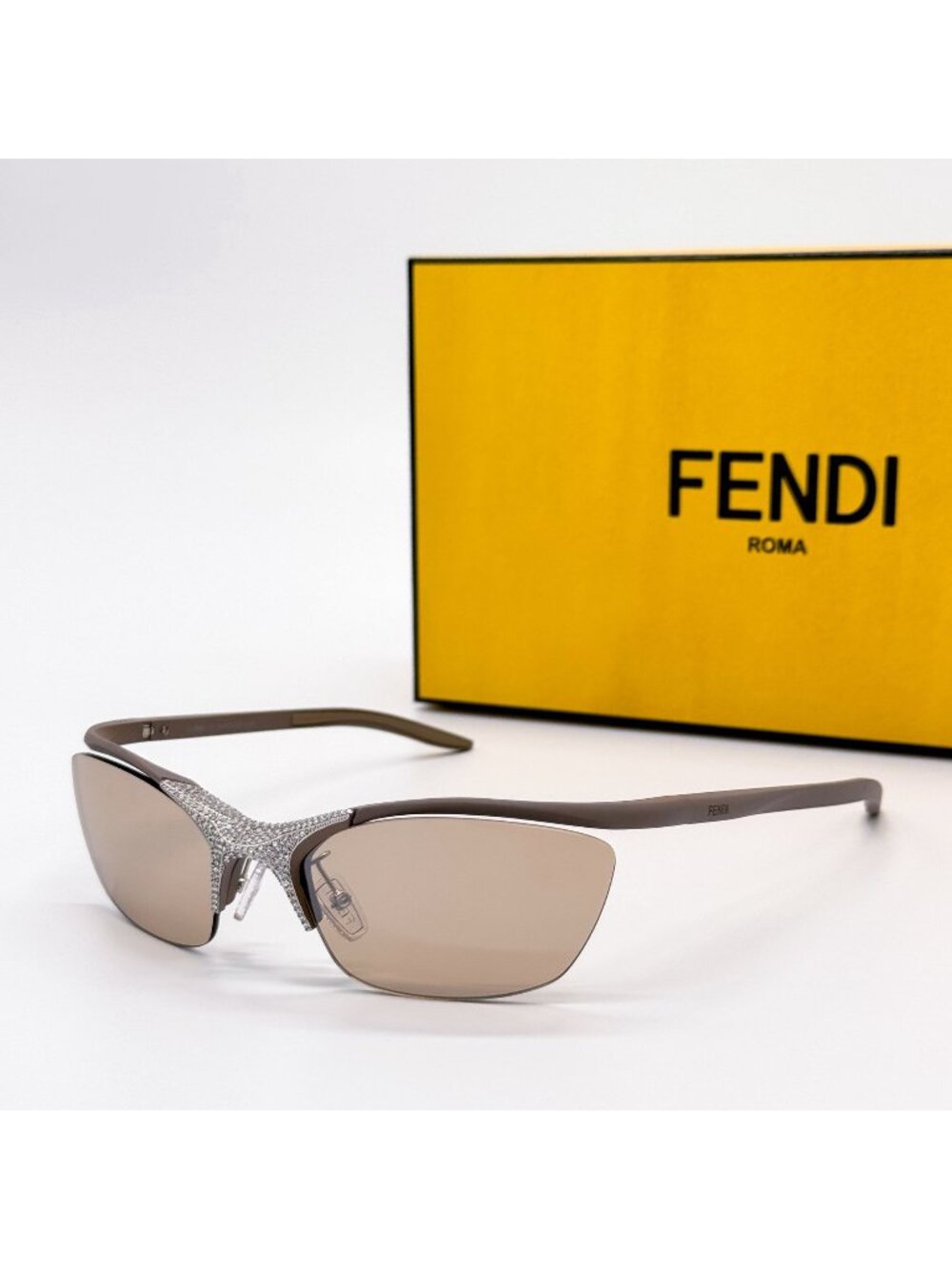 NEW FENDI SUNGLASSES FE40176U 46G LIMITED EDITION BEIGE WOMEN EYEWEAR